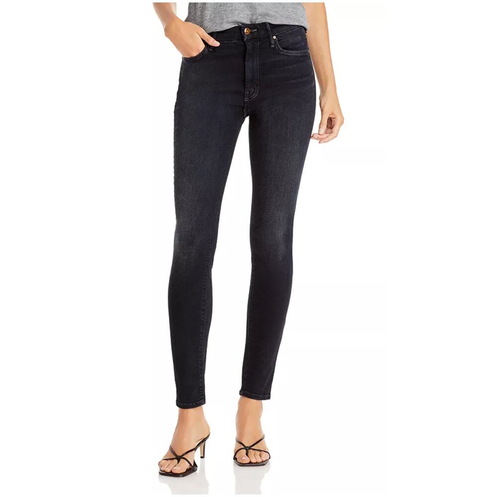 Mother Denim High Waisted Looker Skinny Jeans in Coffee, Tea, or Me? Size 26 - Picture 2 of 10